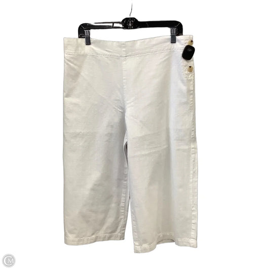 Capris By Liz Claiborne In White, Size: 12p