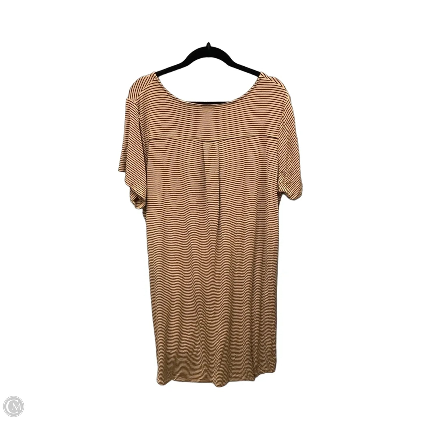 Dress Casual Midi By Tahari In Striped Pattern, Size: 2x