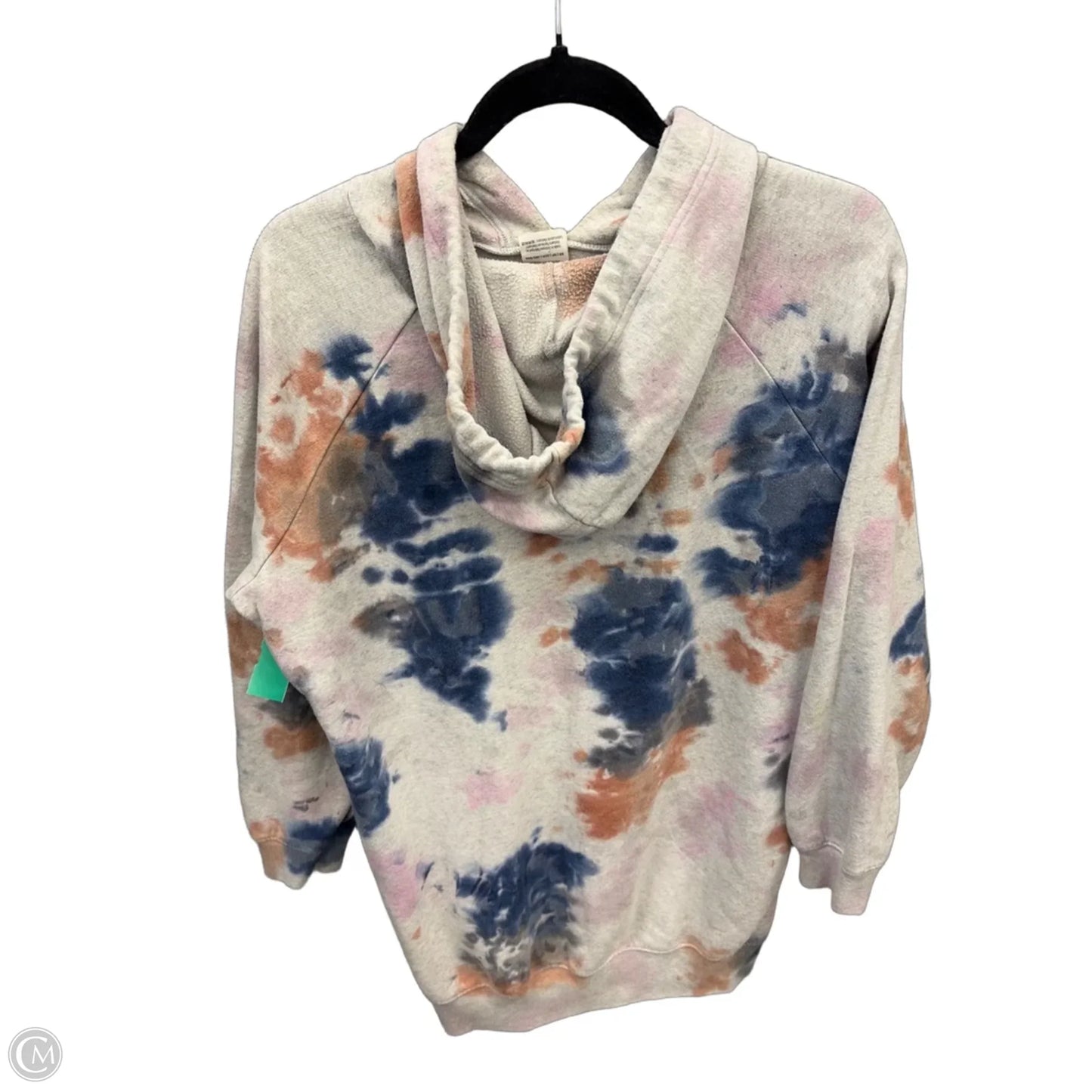 Sweatshirt Hoodie By Pink In Tie Dye Print, Size: Xs