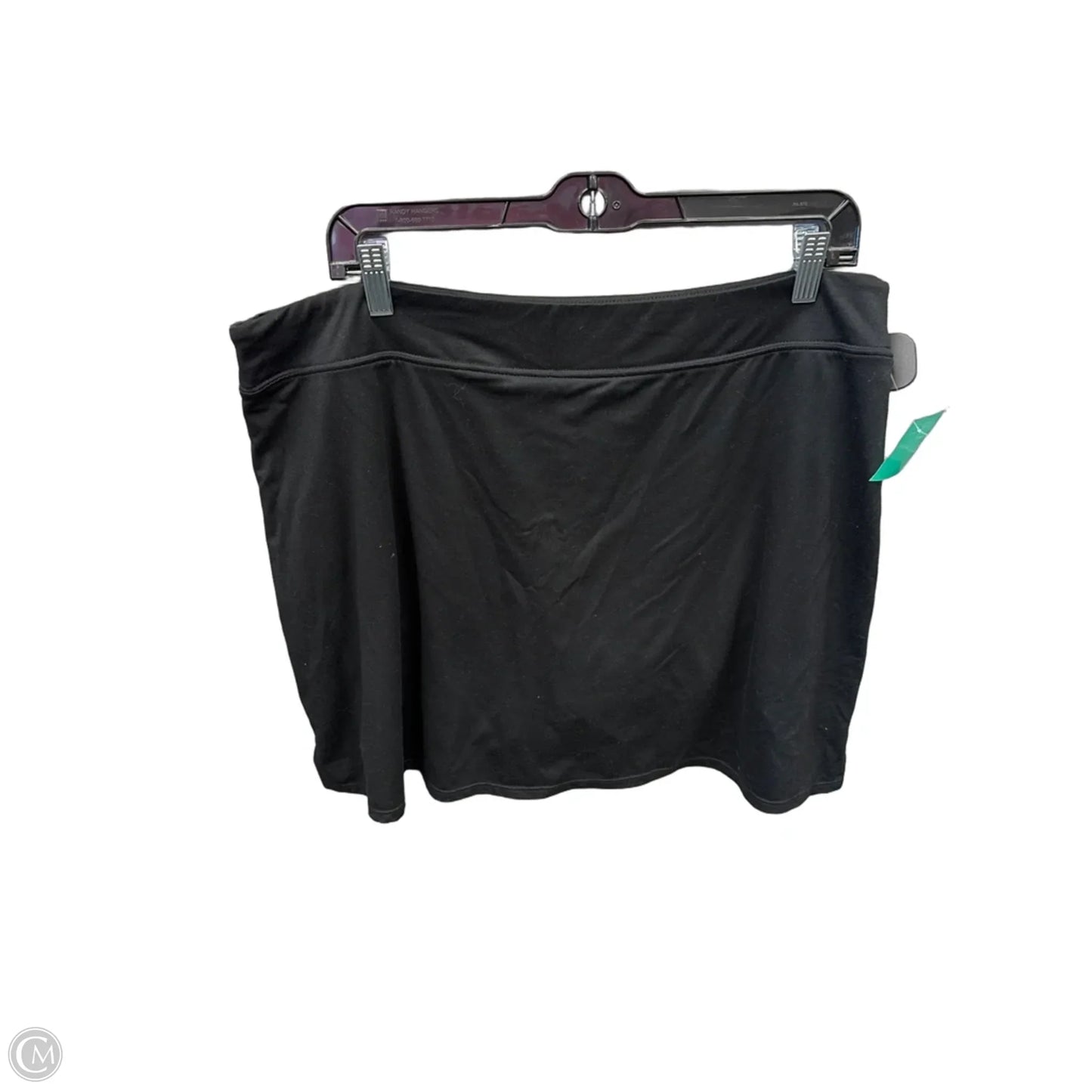 Athletic Skort By Tranquility In Black, Size: Xxl