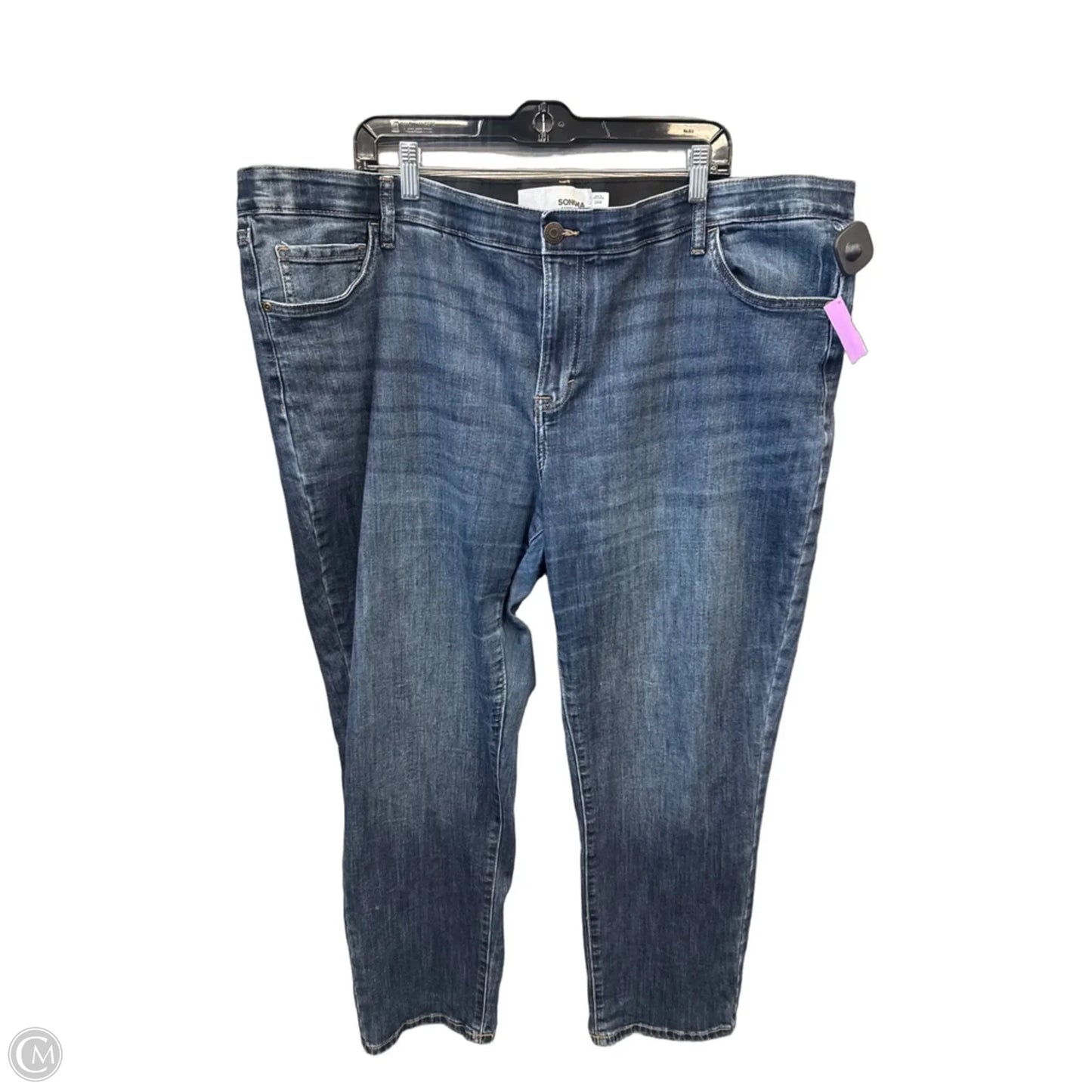 Jeans Straight By Sonoma In Blue Denim, Size: 24