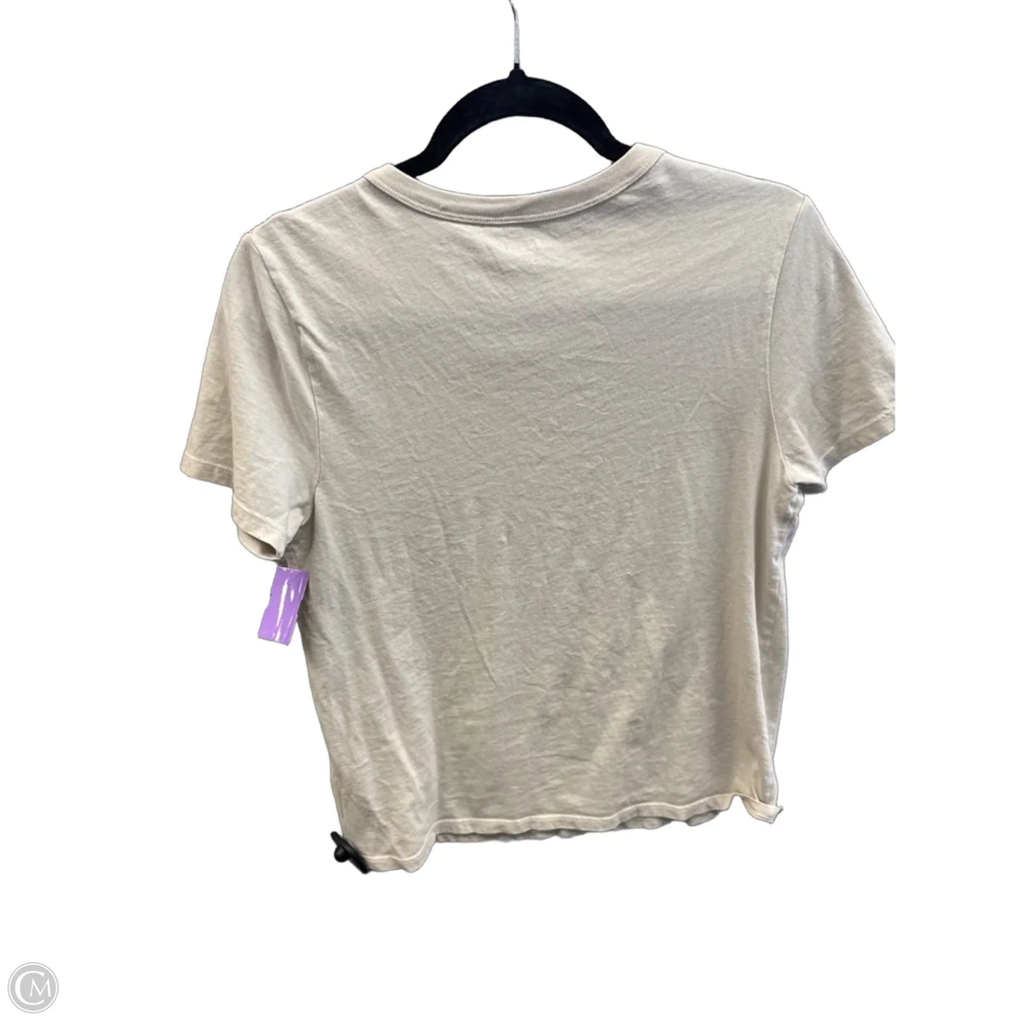 Top Short Sleeve By Old Navy In Beige, Size: S