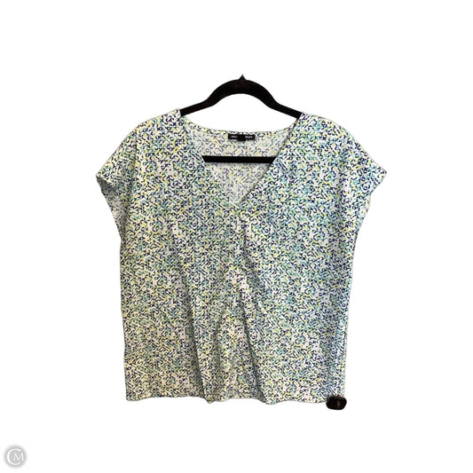 Top Short Sleeve By Hilary Radley In Multi-colored, Size: M