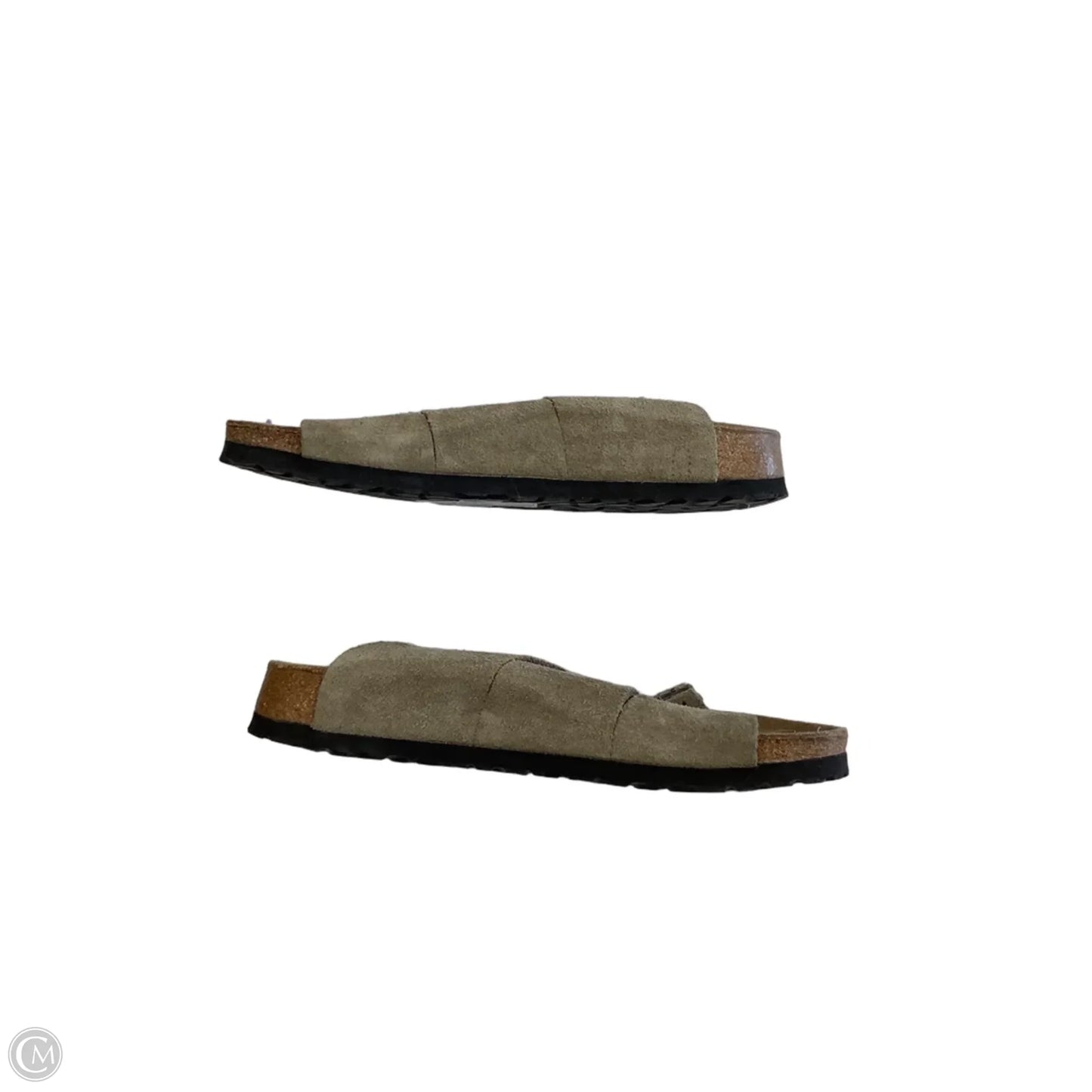 Sandals Flats By Birkenstock In Beige, Size: 7.5