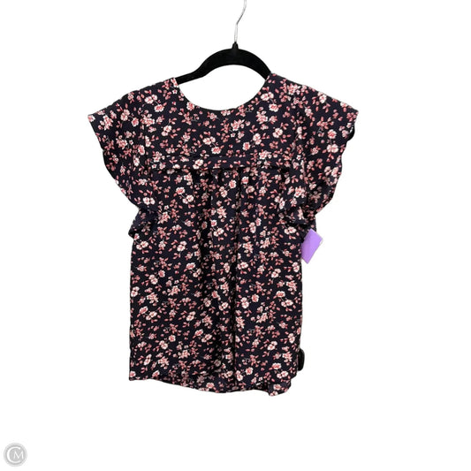 Top Sleeveless By Monteau In Blue, Size: S