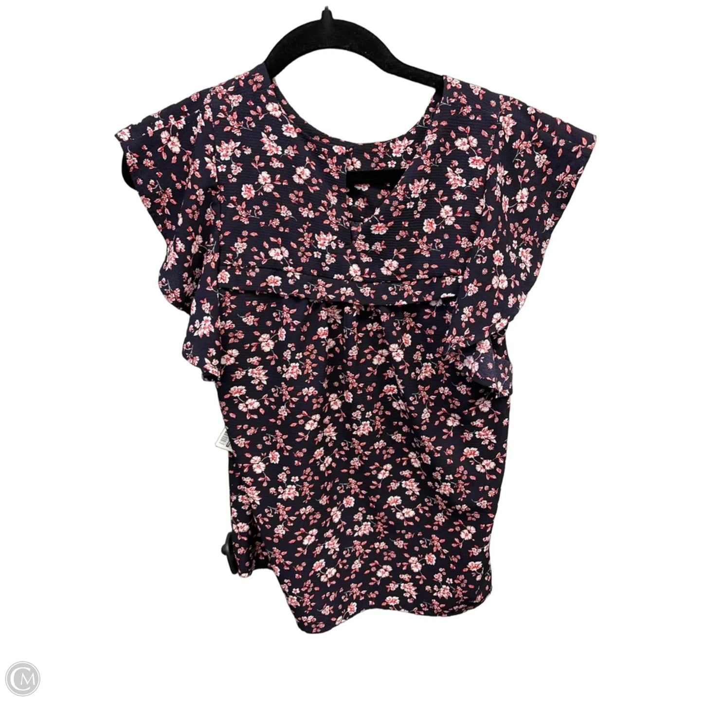 Top Sleeveless By Monteau In Blue, Size: S