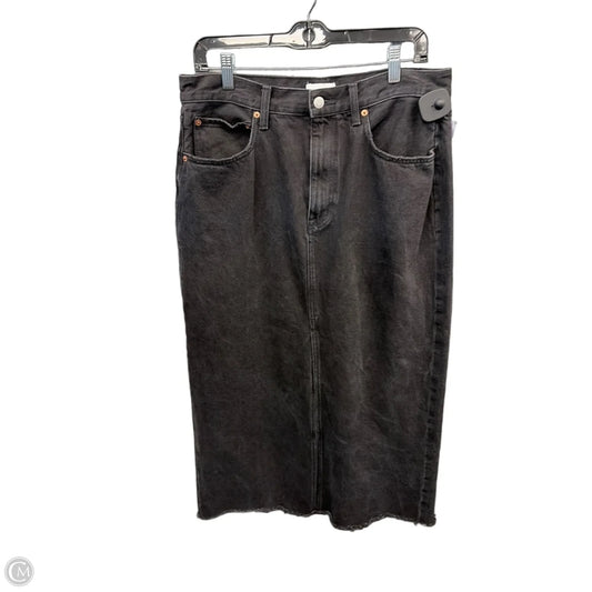 Skirt Maxi By Pistola In Black Denim, Size: 12