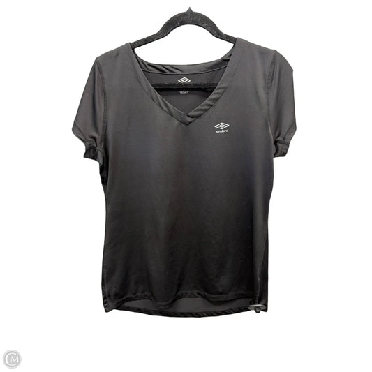 Athletic Top Short Sleeve By Umbro In Black, Size: L