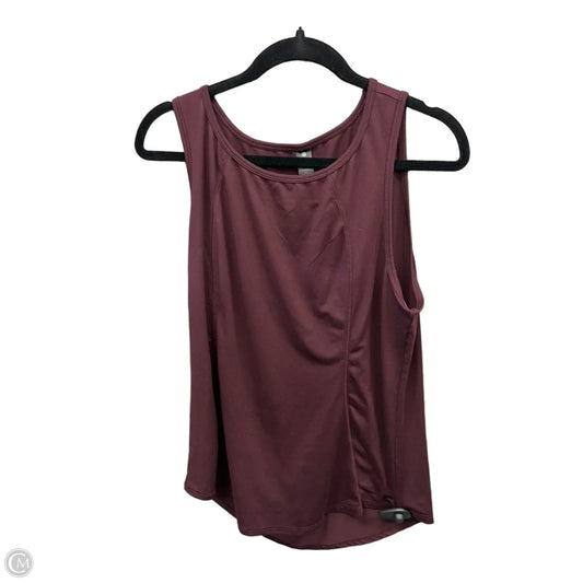 Athletic Tank Top By Yogalicious In Maroon, Size: L