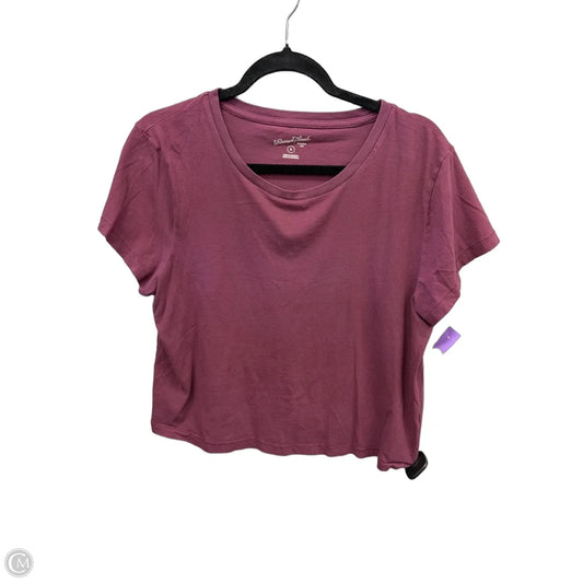 Top Short Sleeve Basic By Universal Thread In Purple, Size: Xl