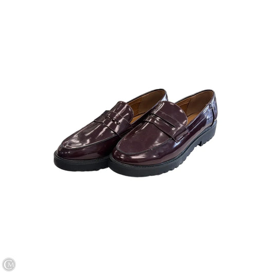 Shoes Flats By Amore In Maroon, Size: 10