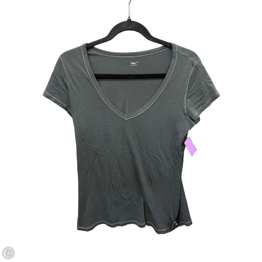 Top Short Sleeve Basic By Gap In Grey, Size: M