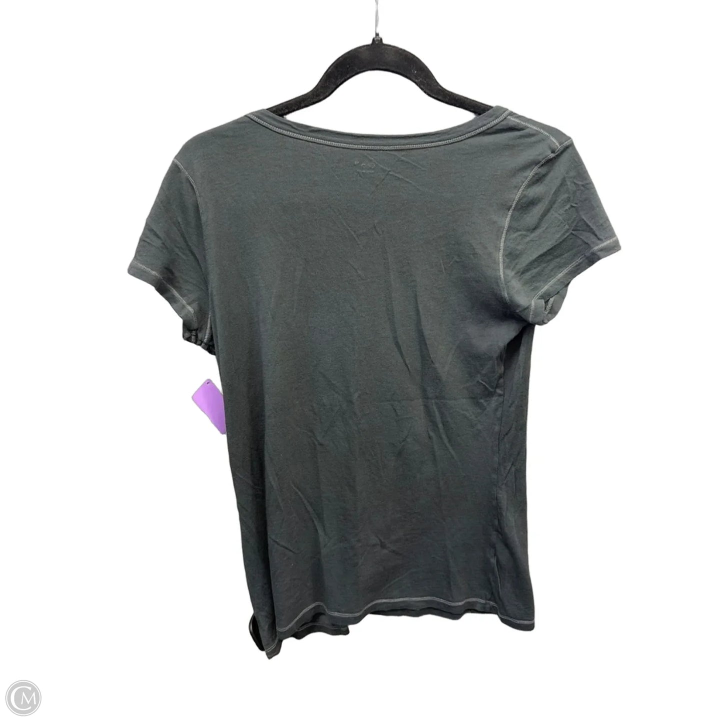 Top Short Sleeve Basic By Gap In Grey, Size: M