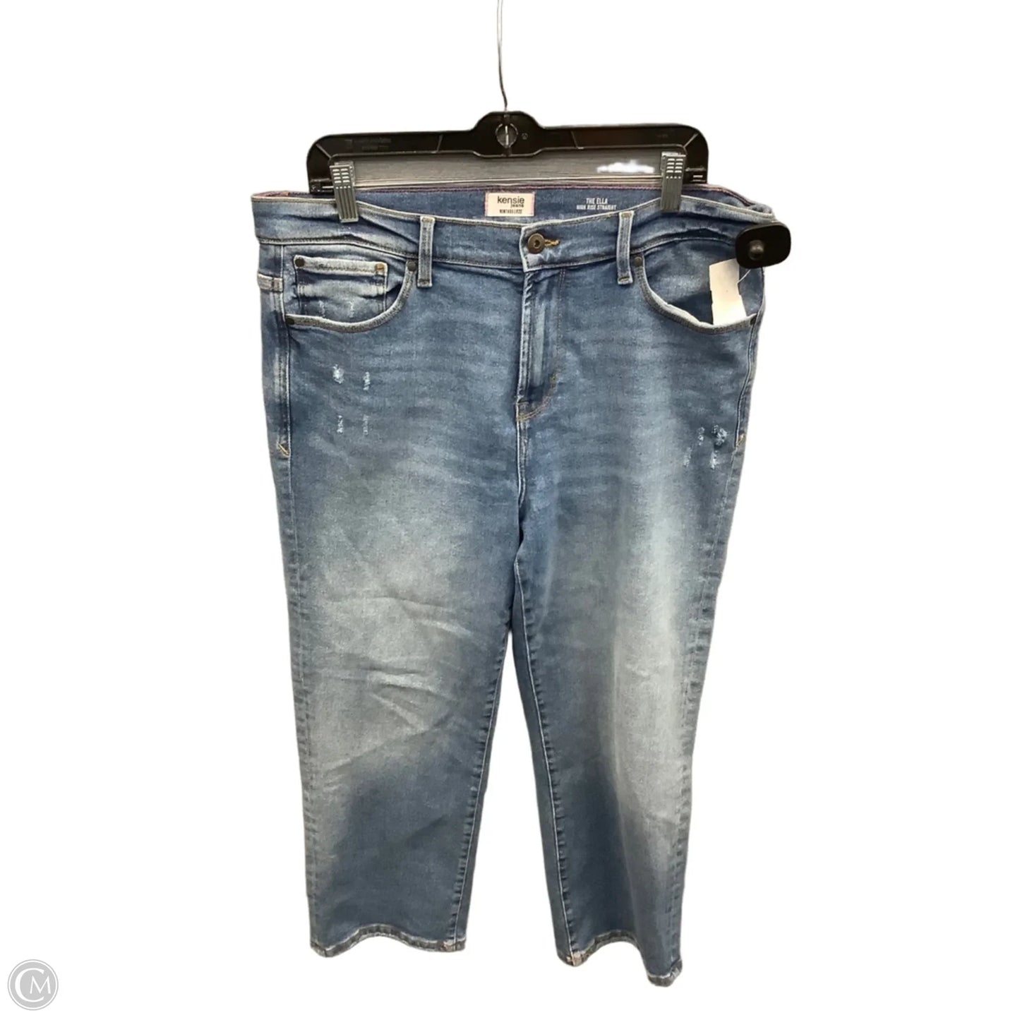 Jeans Straight By Kensie In Blue Denim, Size: 14