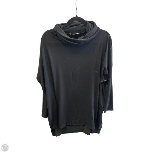 Tunic Long Sleeve By Zenana In Black, Size: Xl