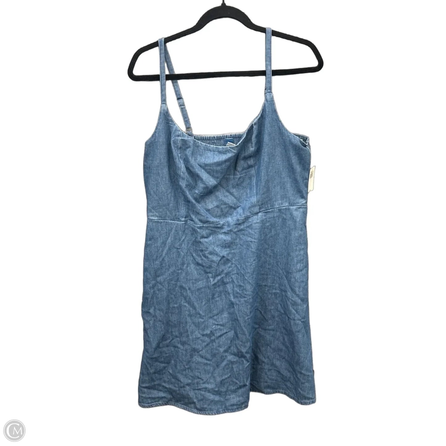Dress Casual Midi By Old Navy In Blue Denim, Size: L