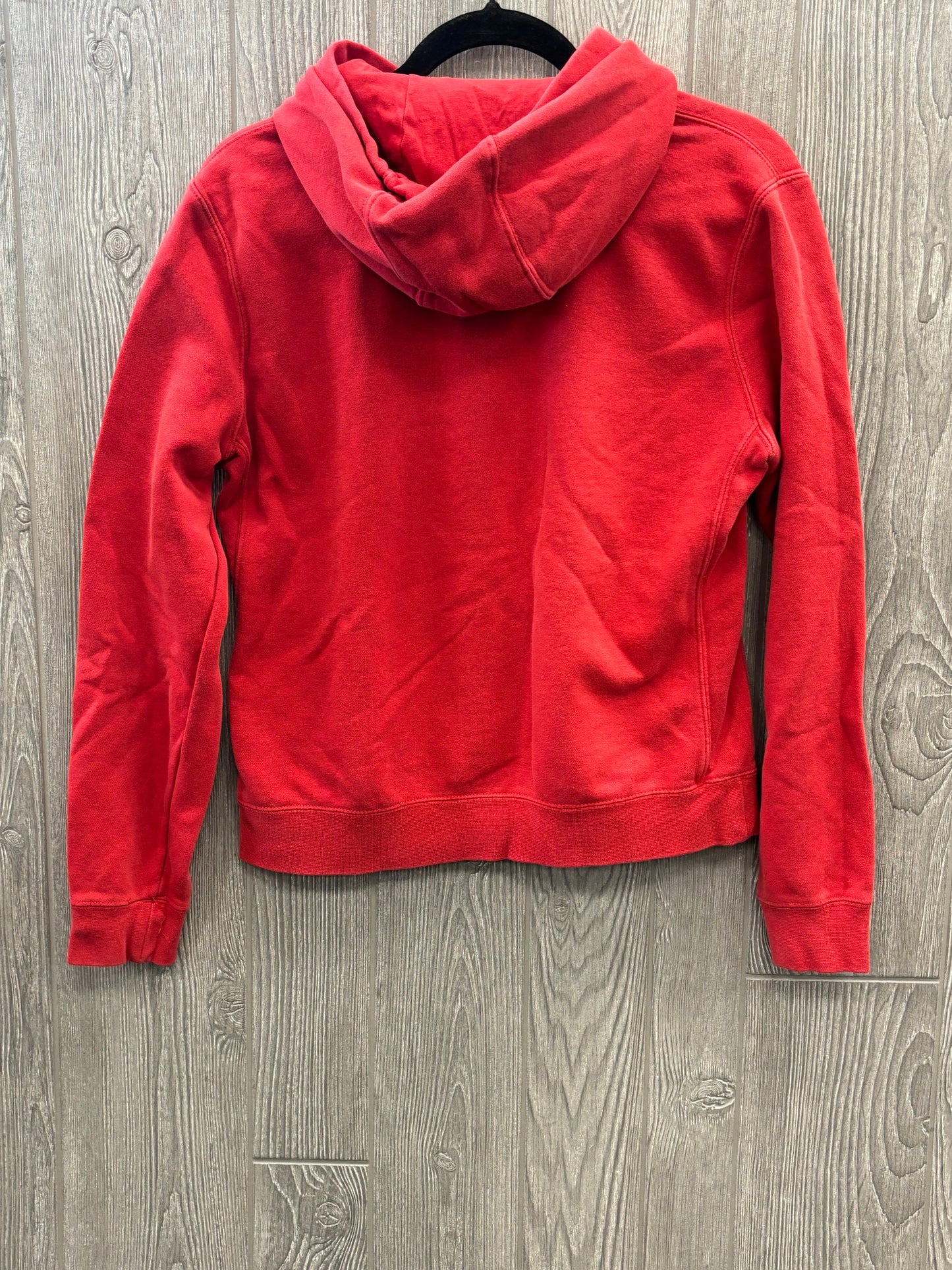 Red Athletic Sweatshirt Hoodie Nike Apparel, Size S