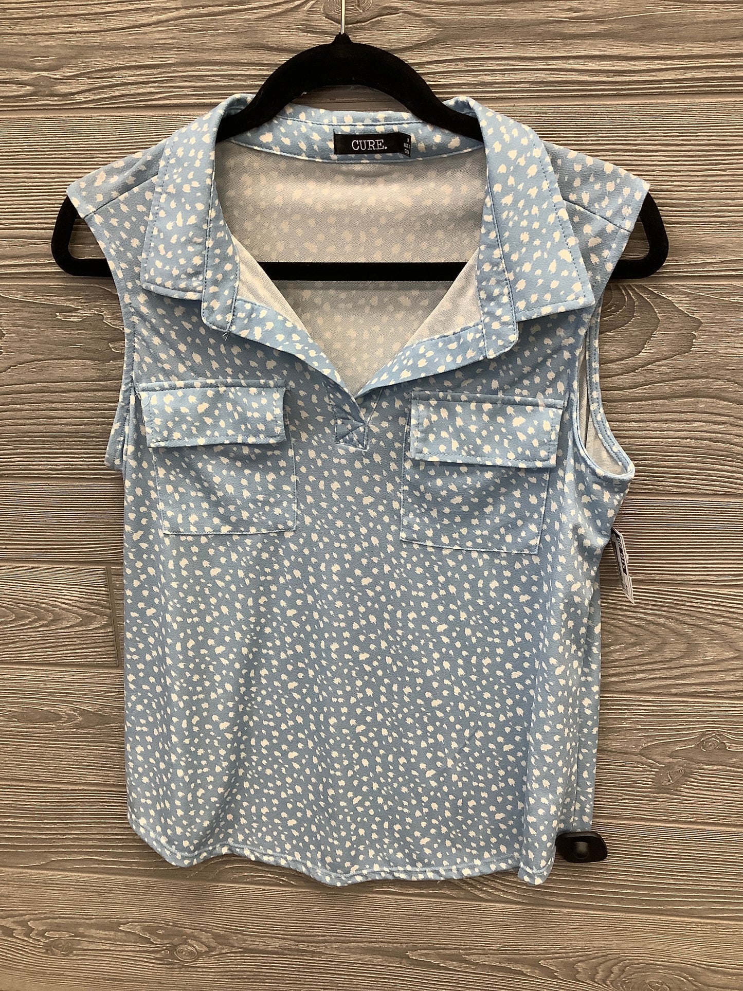 Top Sleeveless By Curio In Blue, Size: M