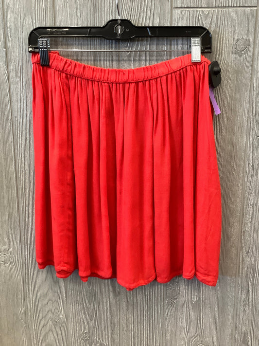 Skirt Midi By Gap In Red, Size: 12