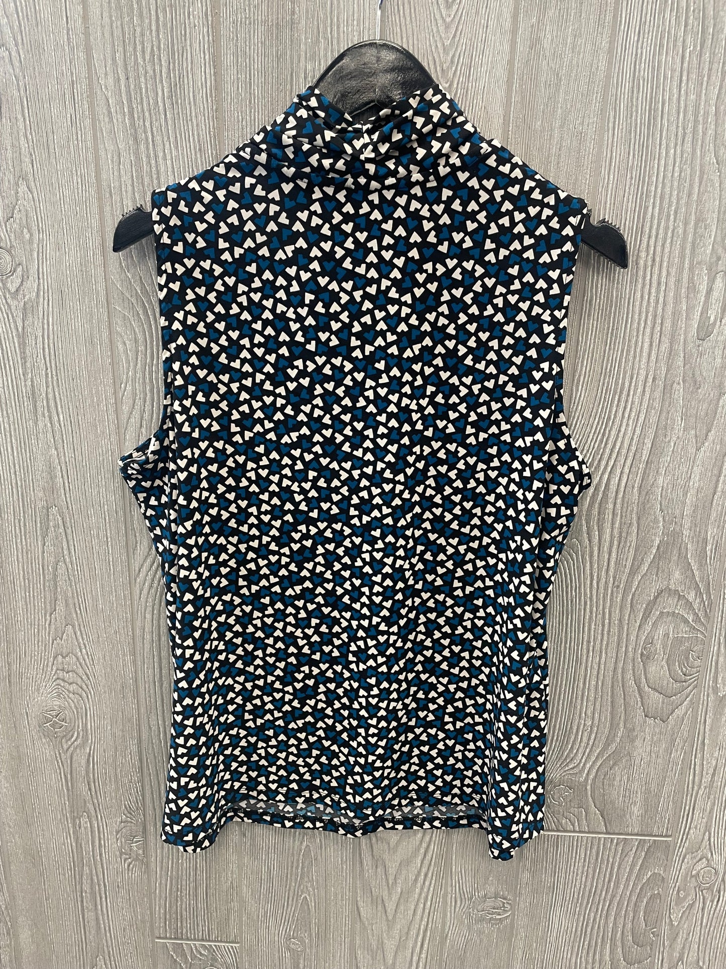 Black & Blue Top Sleeveless Anne Klein, Size 1x