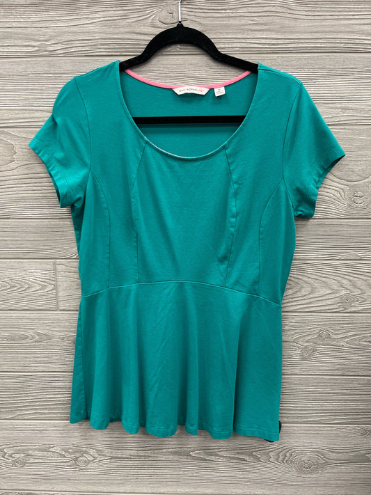 Top Short Sleeve By Isaac Mizrahi Live Qvc In Green, Size: M