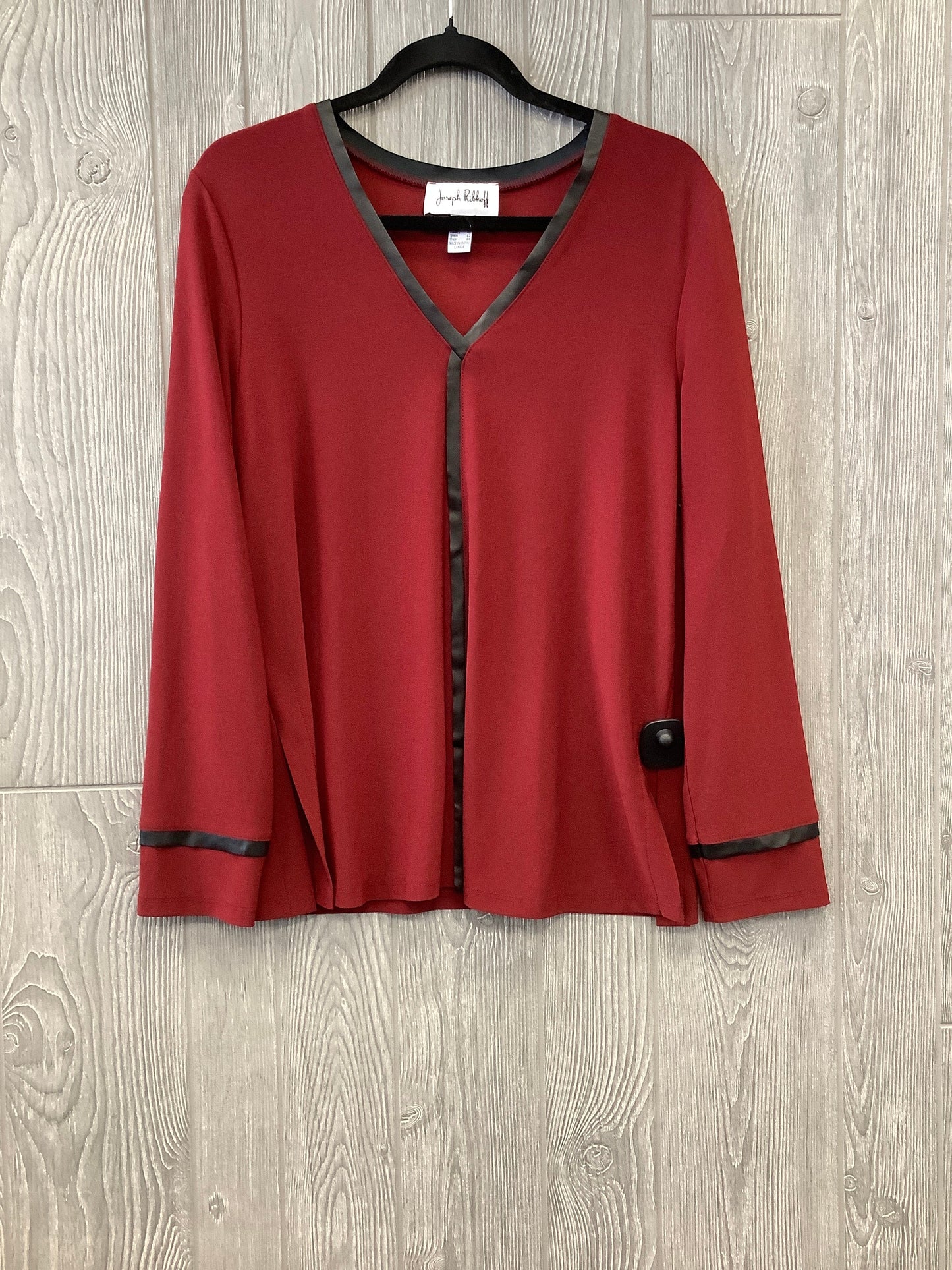 Red Top Long Sleeve Joseph Ribkoff, Size M