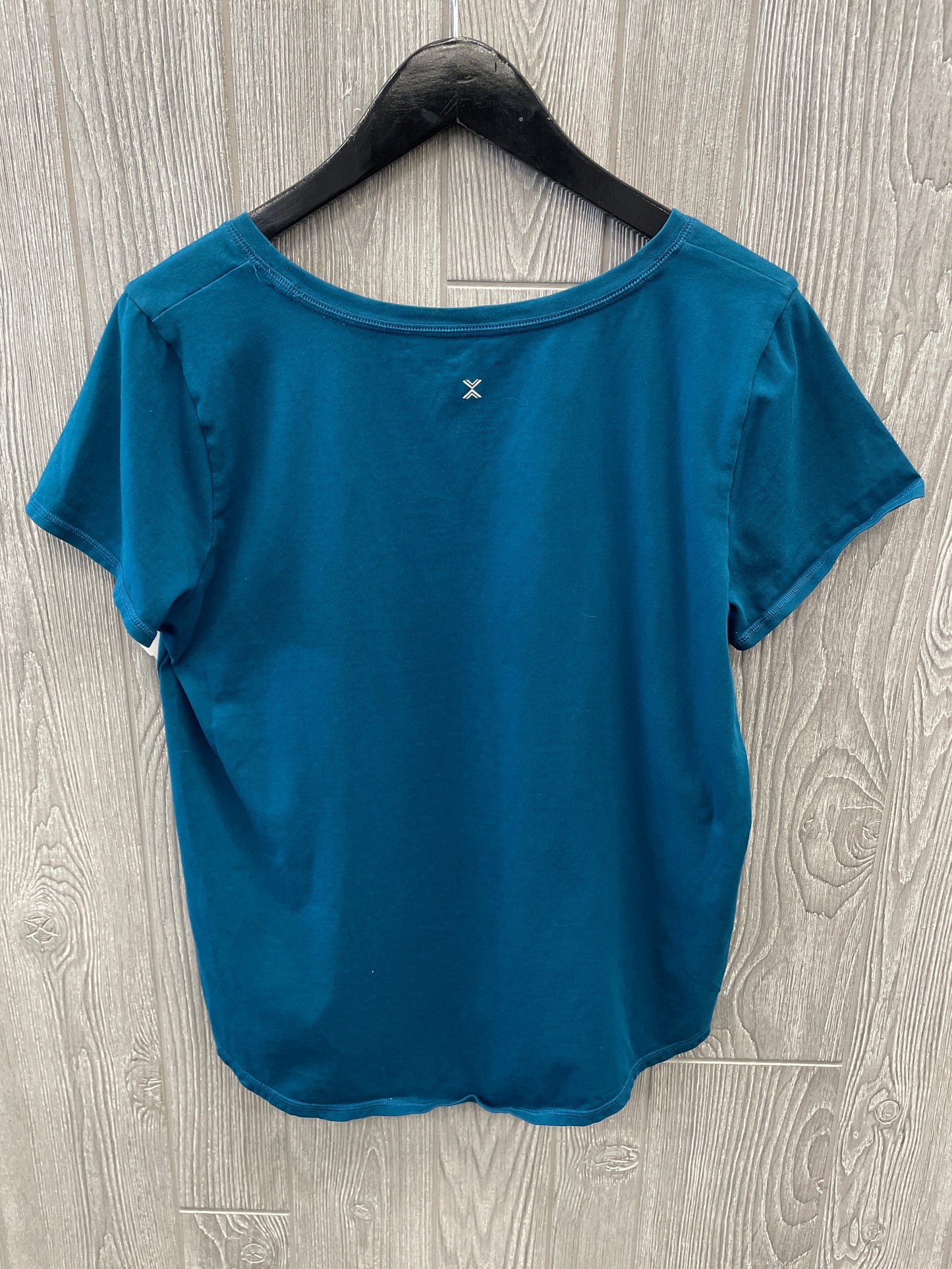 Athletic Top Short Sleeve By Xersion In Blue, Size: L