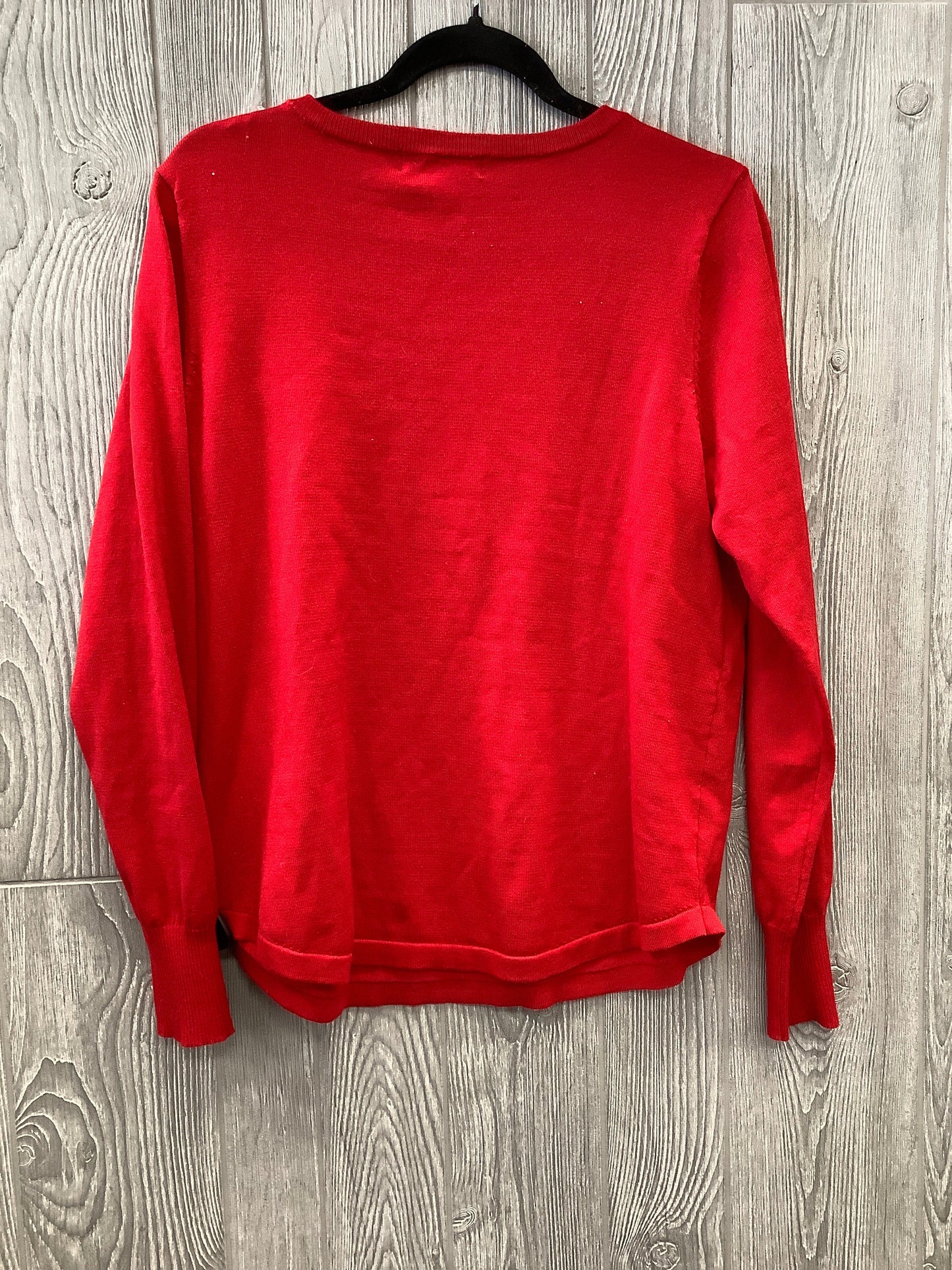 Red Top Long Sleeve Liz Claiborne, Size L