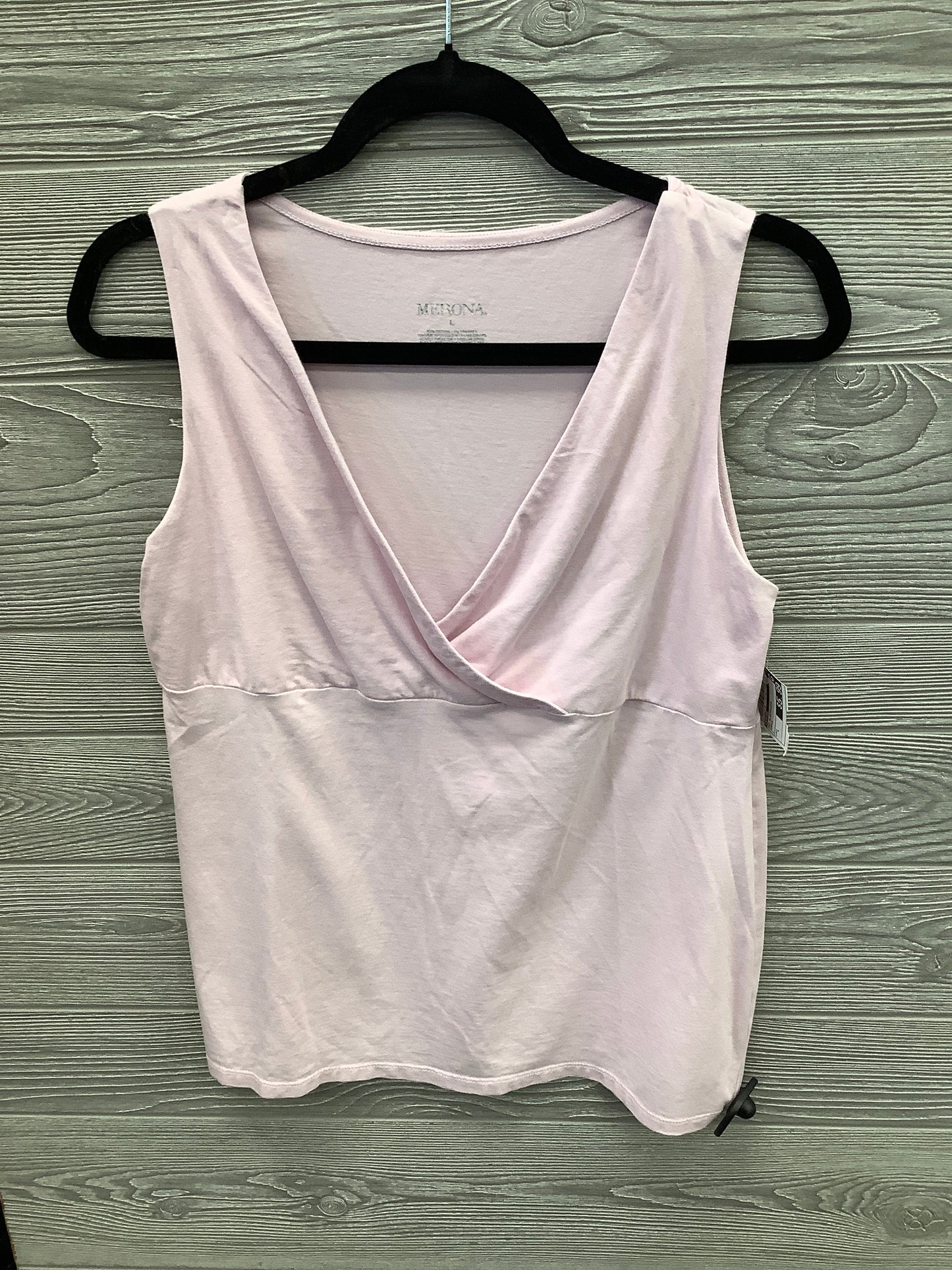 Top Sleeveless By Merona In Purple, Size: L