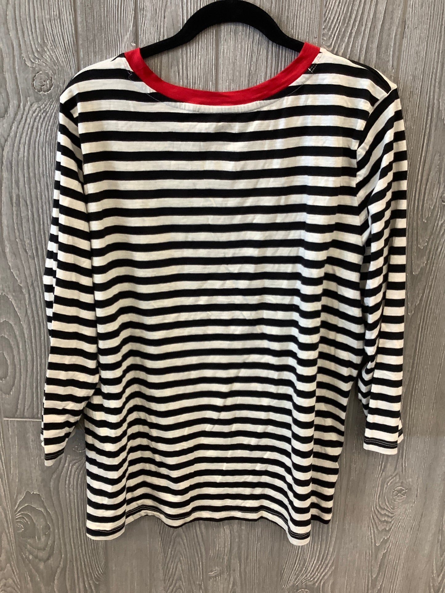 Striped Pattern Top Long Sleeve St Johns Bay, Size Xxl