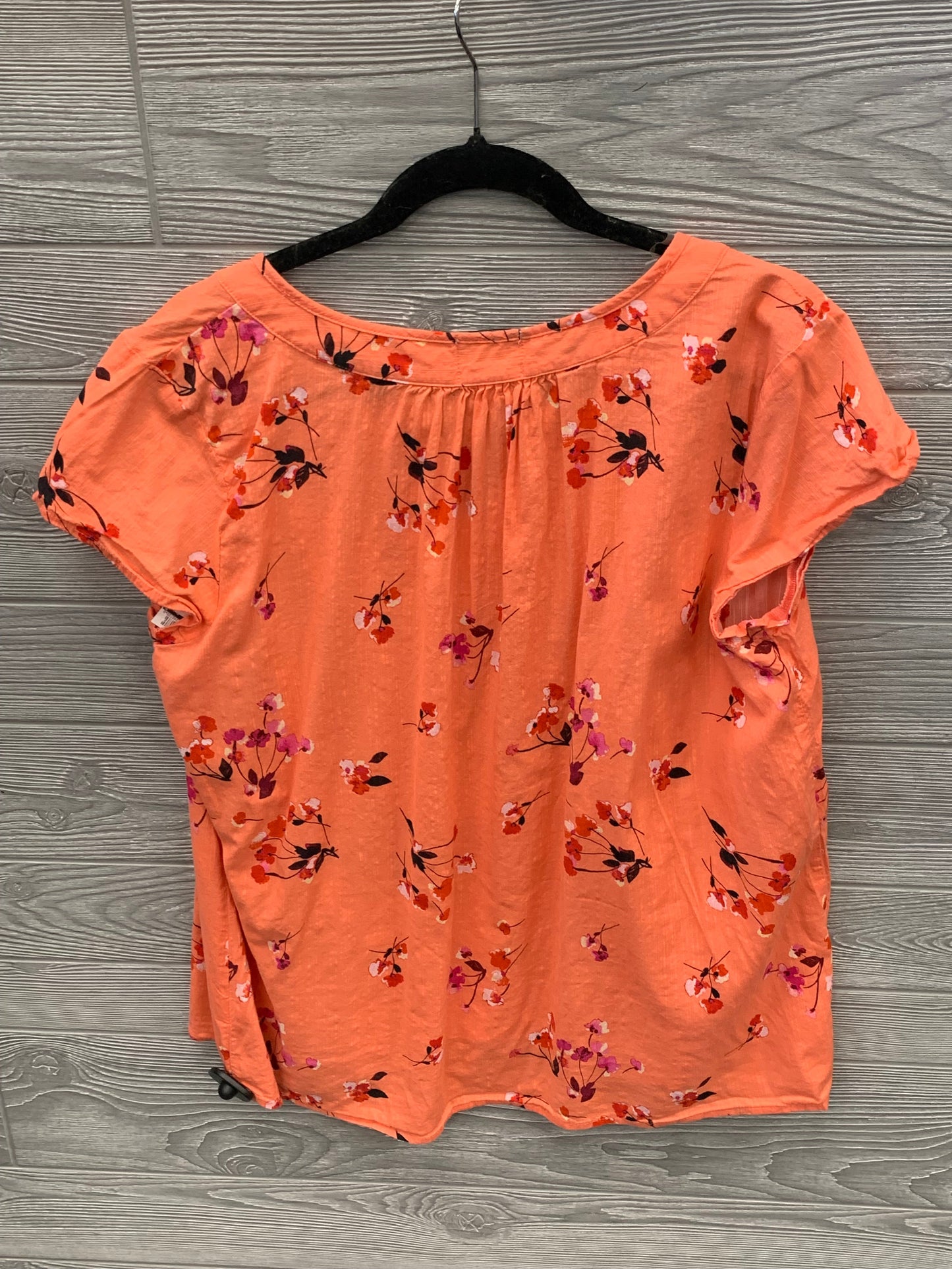 Coral Top Short Sleeve St Johns Bay, Size Xl