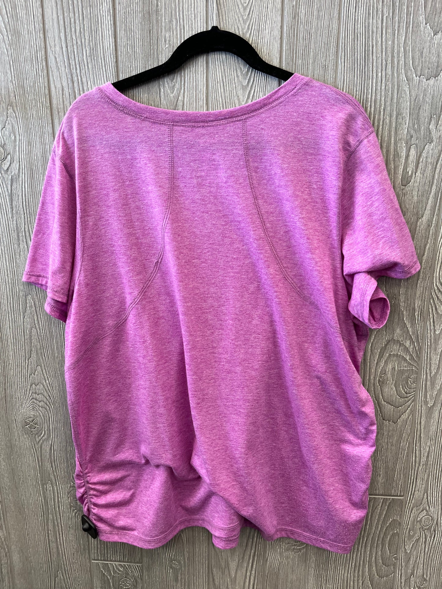 Athletic Top Short Sleeve By Danskin Now In Purple, Size: 3x