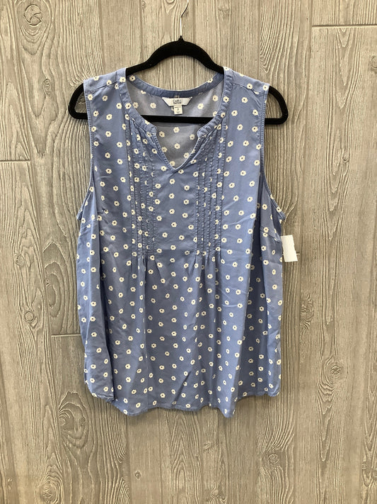 Blue Top Sleeveless Croft And Barrow, Size 2x