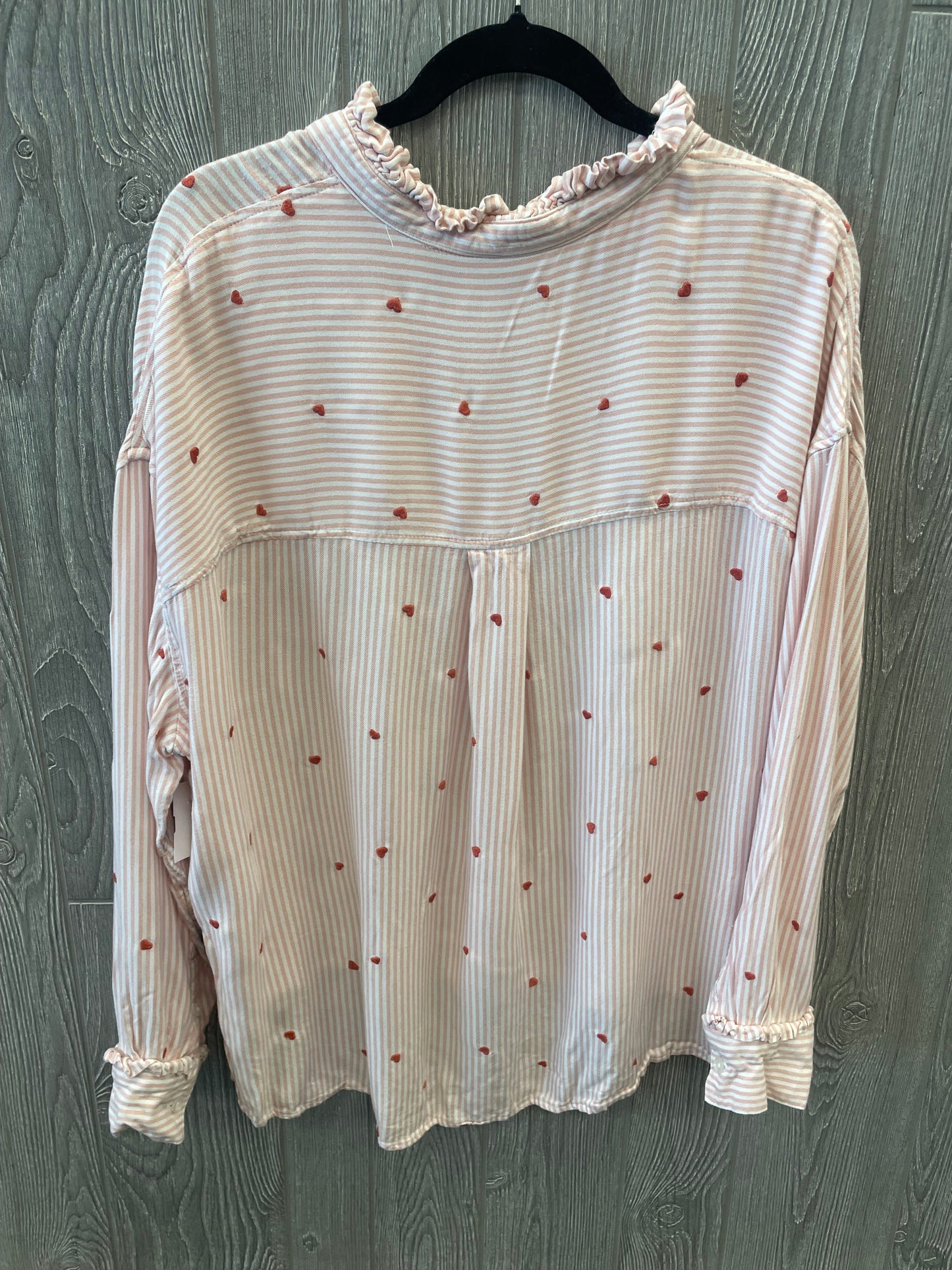 Pink Top Long Sleeve Time And Tru, Size Xl