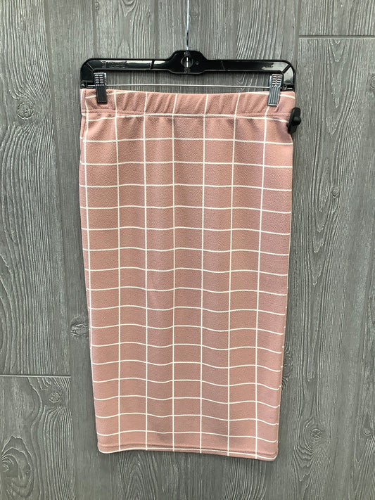 Pink Skirt Midi Shein, Size 12