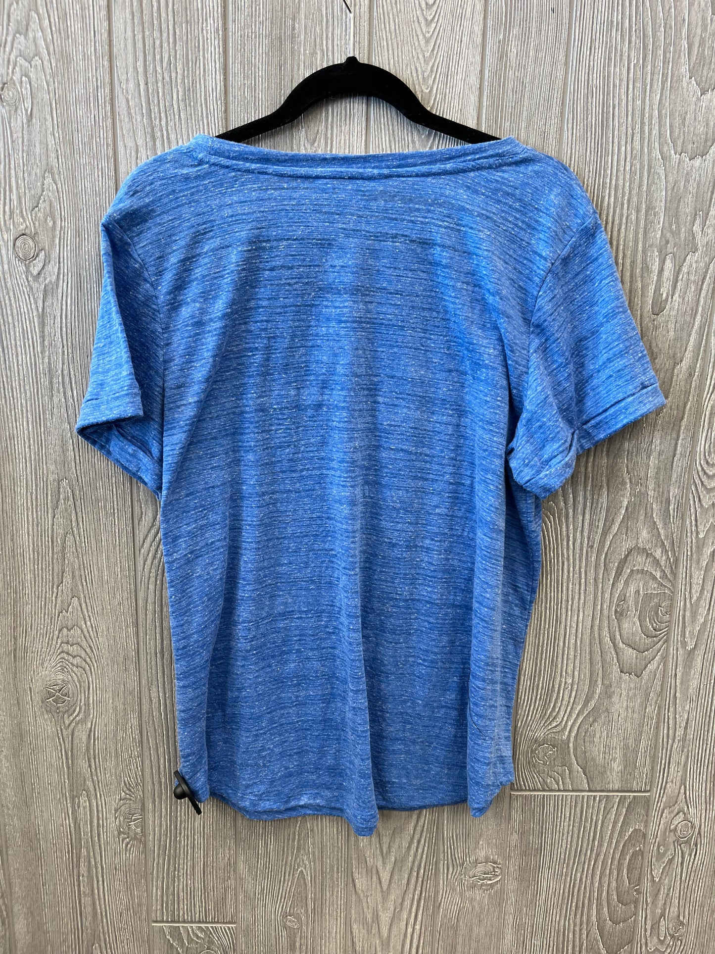 Top Short Sleeve By Liz Claiborne In Blue, Size: Xl