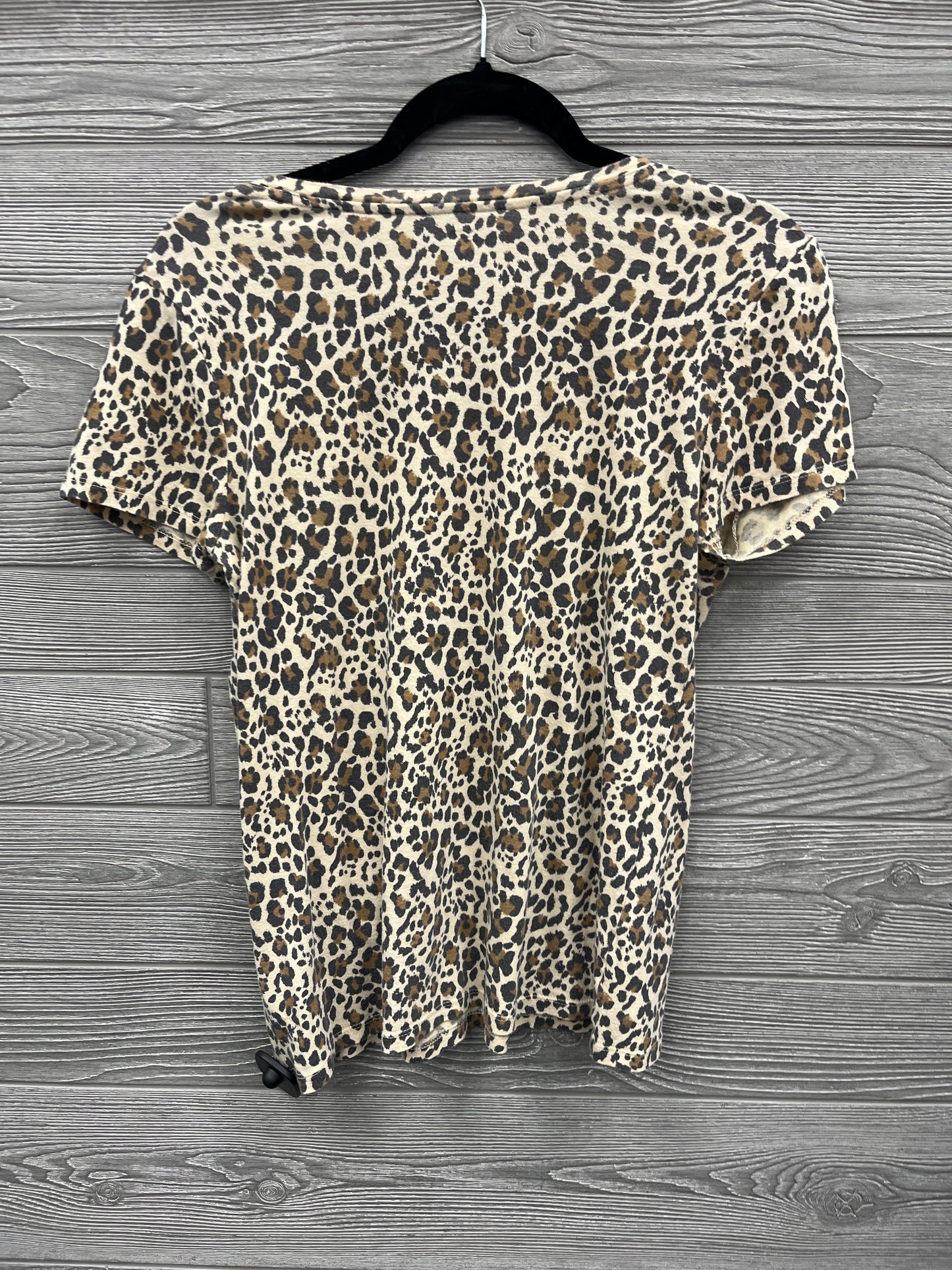 Top Short Sleeve By Gap In Animal Print, Size: M