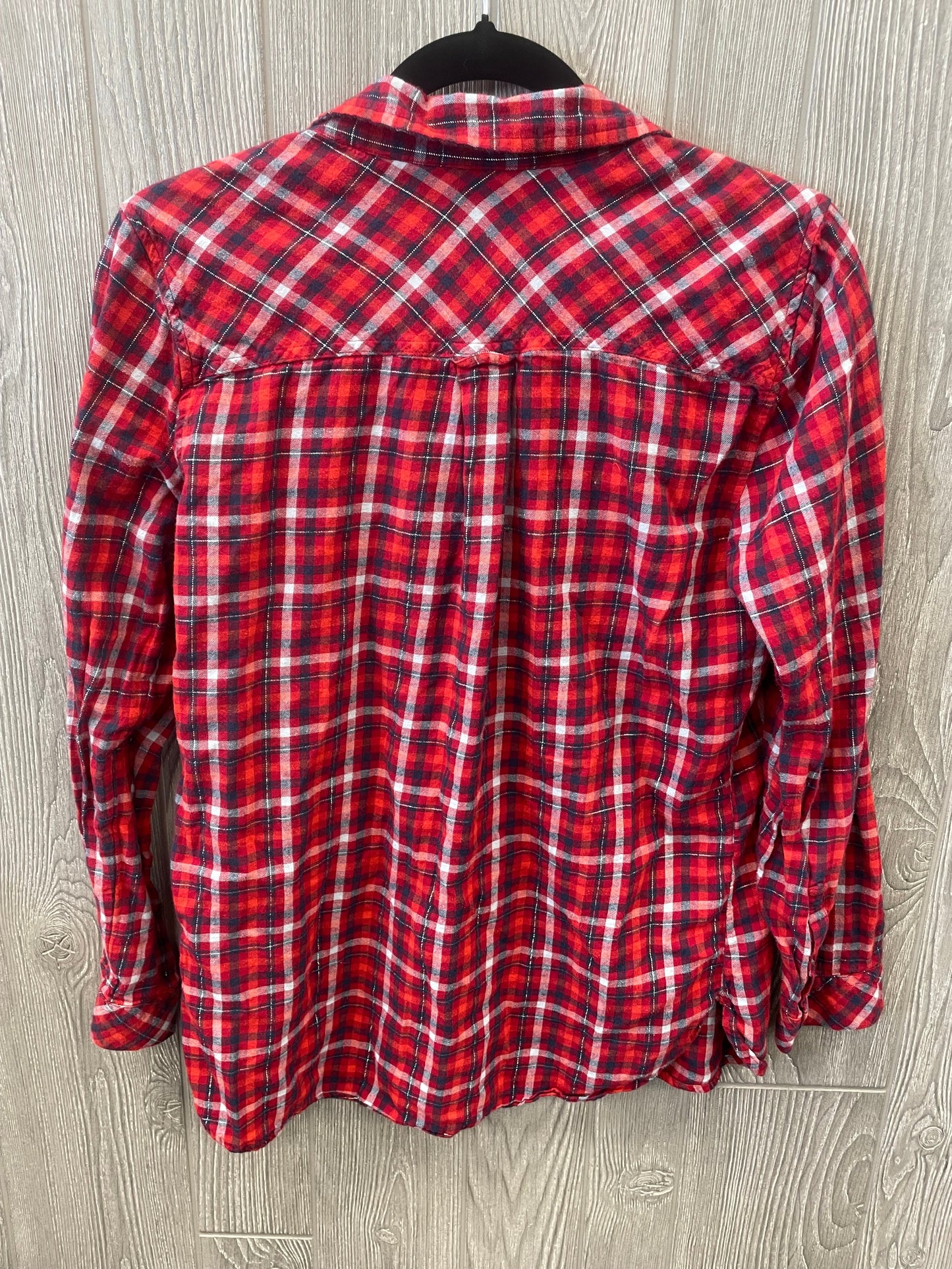 Top Long Sleeve By Sonoma In Red, Size: M