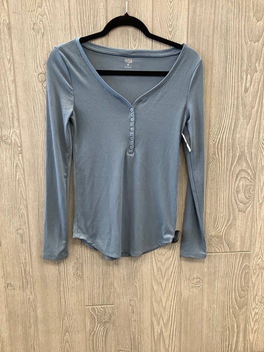 Top Long Sleeve By Ana In Blue, Size: Xs