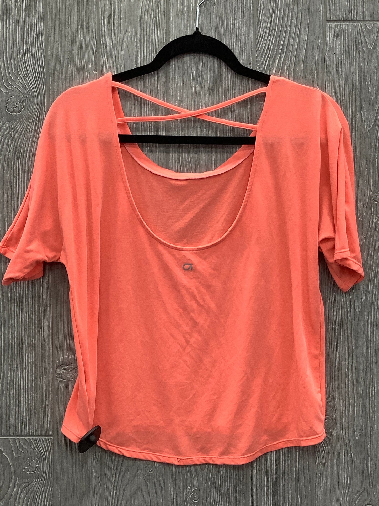 Athletic Top Short Sleeve By Gap In Coral, Size: S