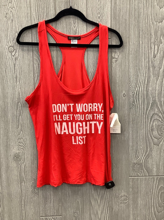 Tank Top By Clothes Mentor In Red, Size: 1x