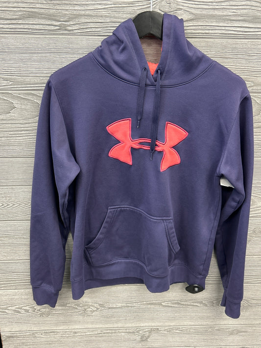 Athletic Sweatshirt Hoodie By Under Armour In Purple, Size: M