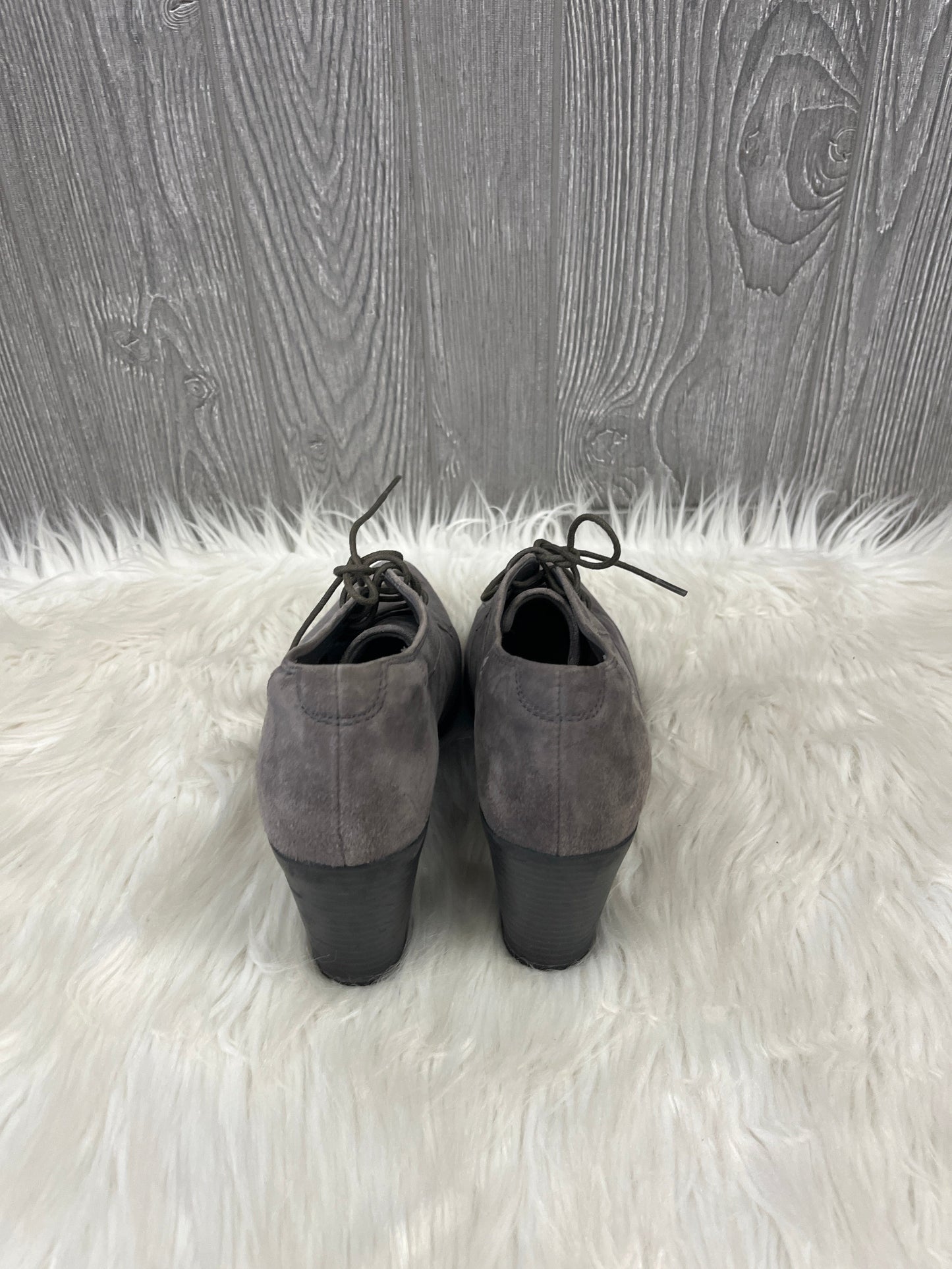 Shoes Heels Block By Clarks In Grey, Size: 8