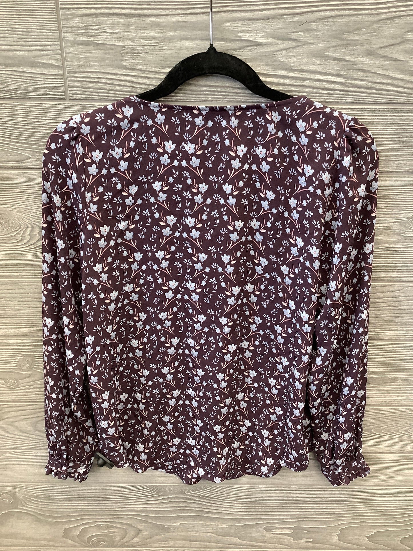 Top Long Sleeve By Loft In Purple, Size: Xs