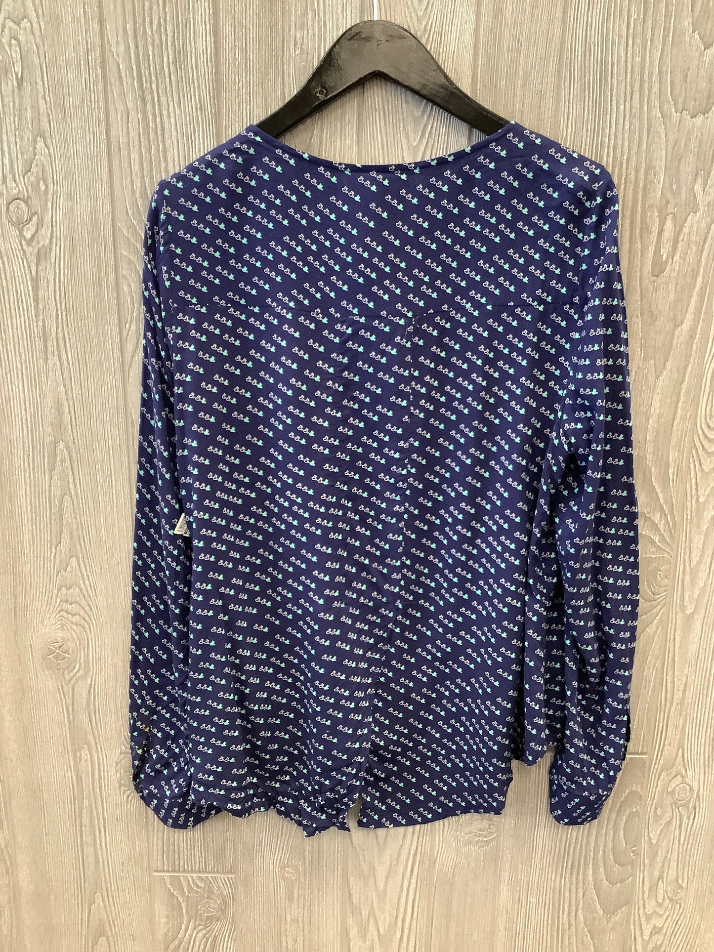 Top Long Sleeve By Maeve In Blue, Size: L