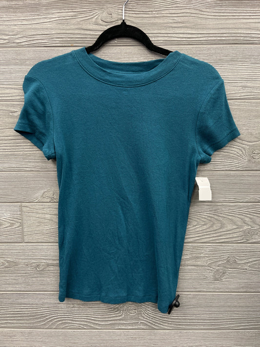 Top Short Sleeve By A New Day In Blue, Size: S