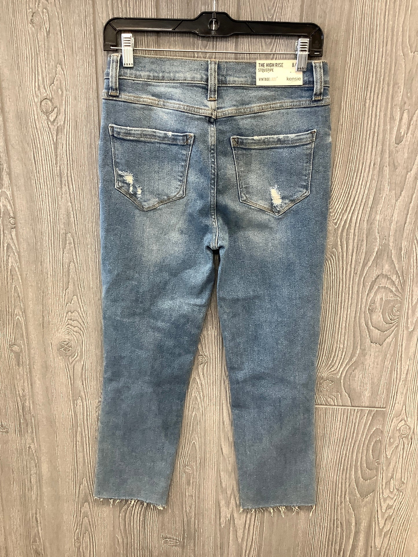 Jeans Straight By Kensie In Blue Denim, Size: 8