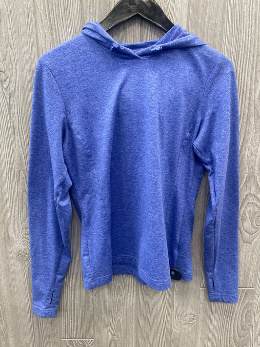 Athletic Top Long Sleeve Hoodie By Avia In Blue, Size: S