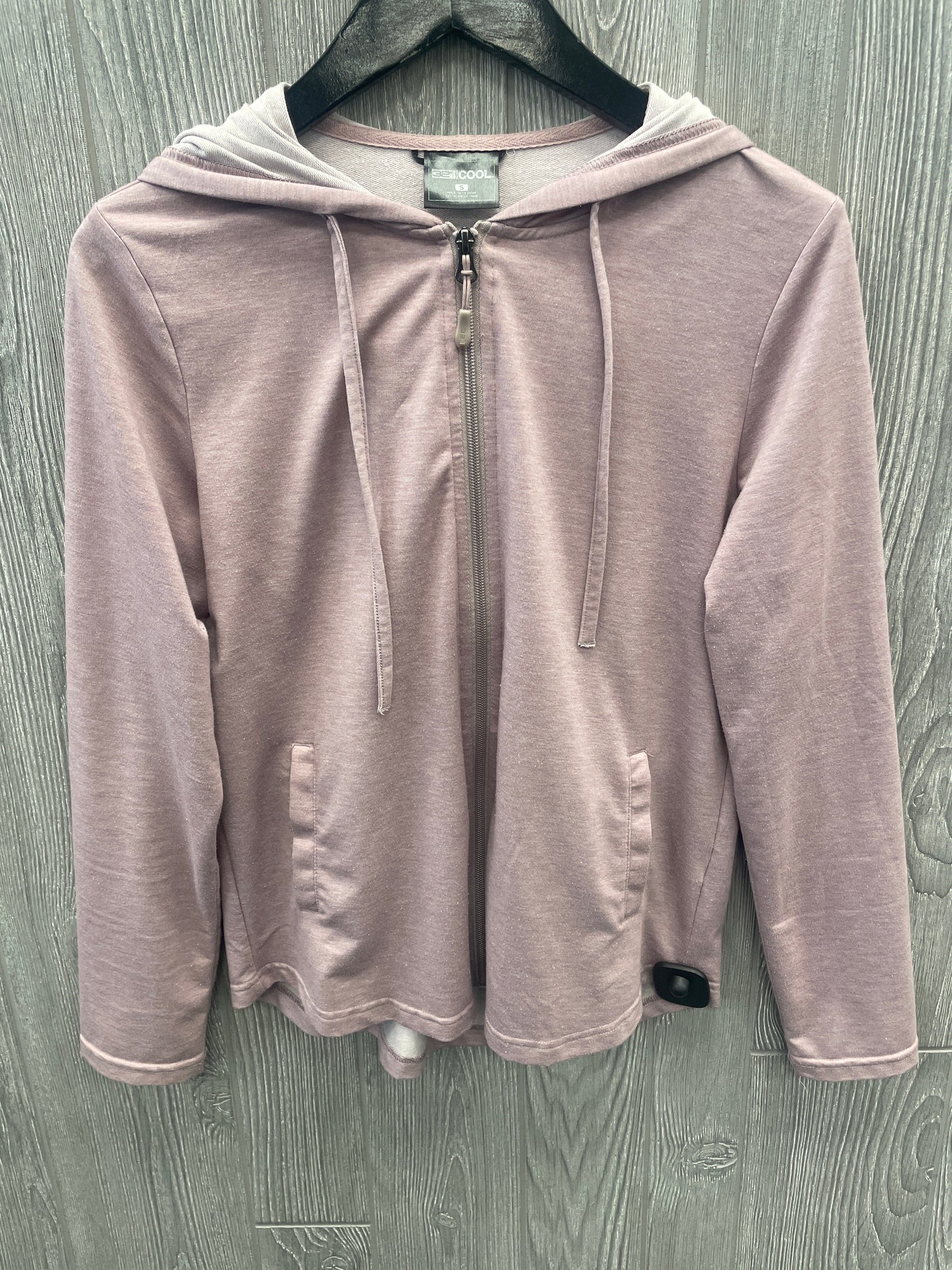 Athletic Top Long Sleeve Hoodie By 32 Degrees In Purple, Size: S