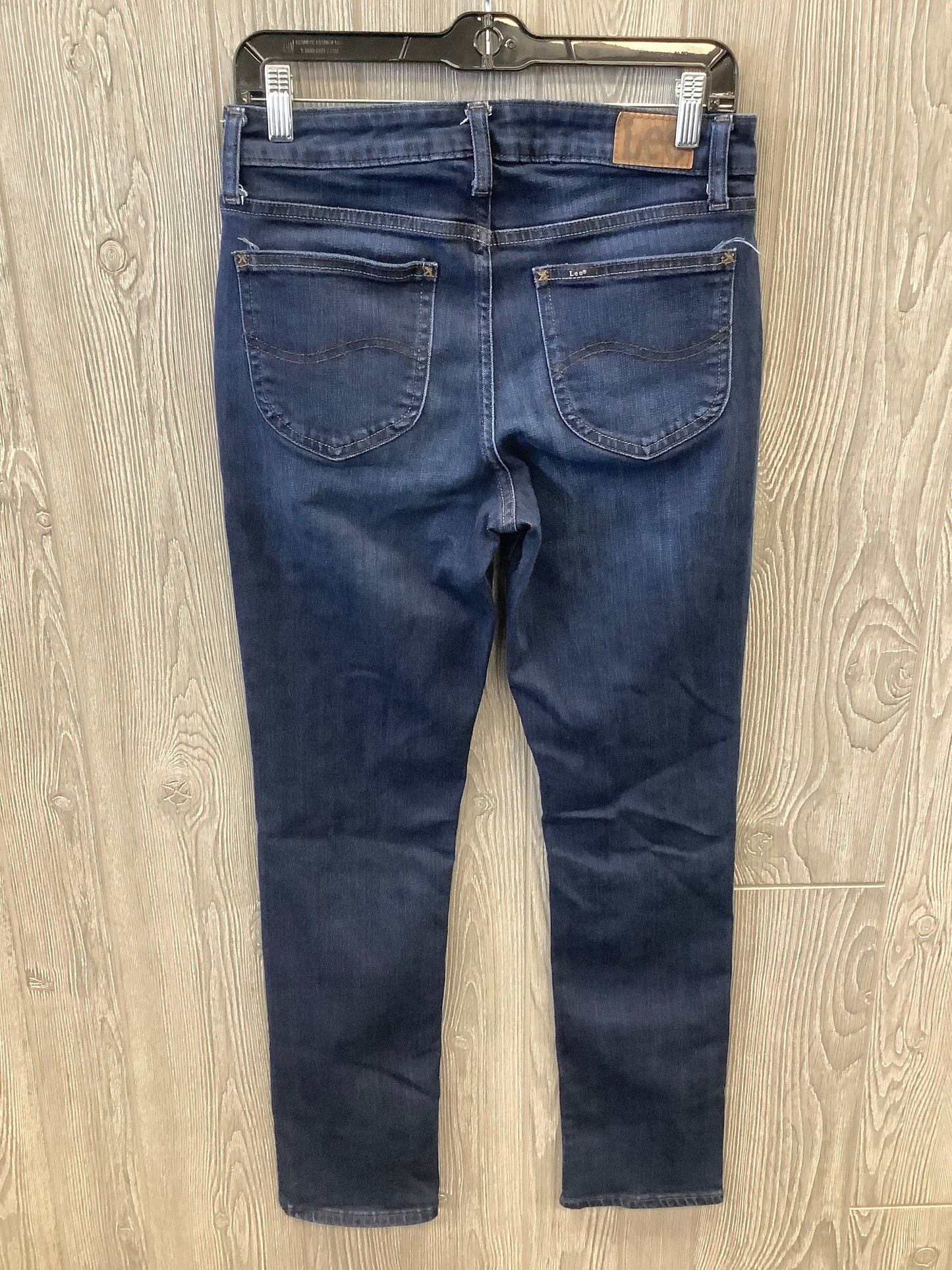 Jeans Skinny By Lee In Blue Denim, Size: 10